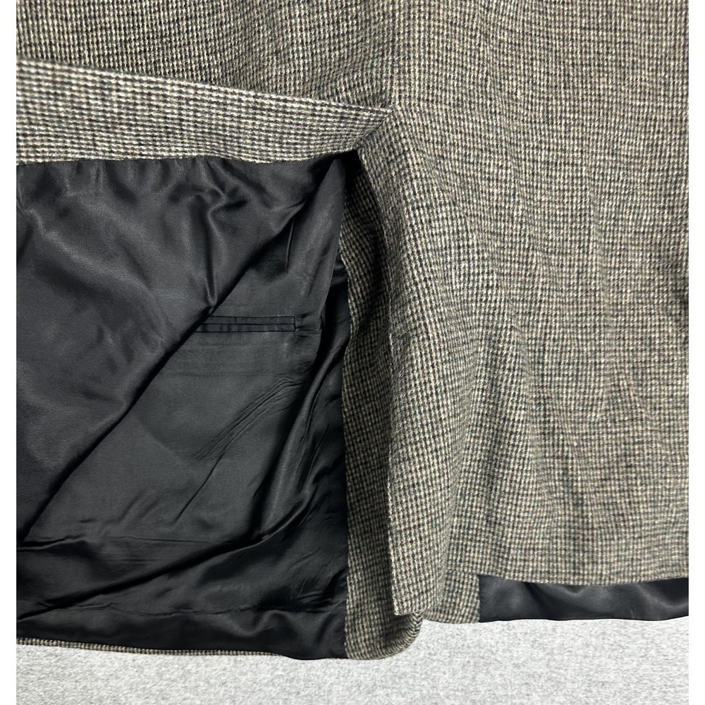 Andhurst Blazer Mens 46L Brown Houndstooth Two Button Notch Lapel Single Vent - Picture 3 of 13